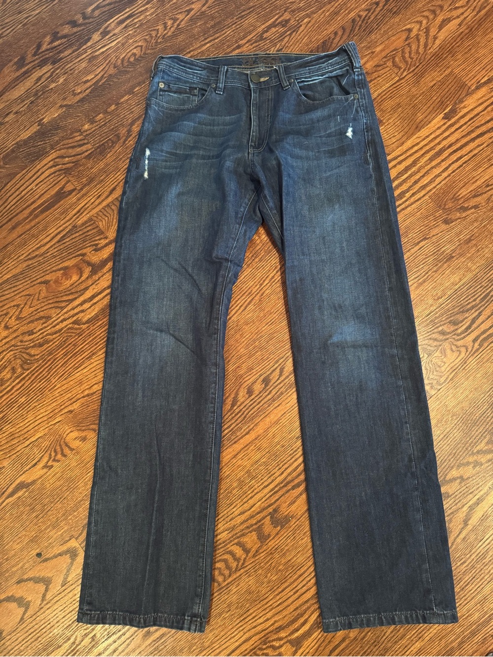 DL1961 Men's Dark Blue Straight-Leg Jeans 34